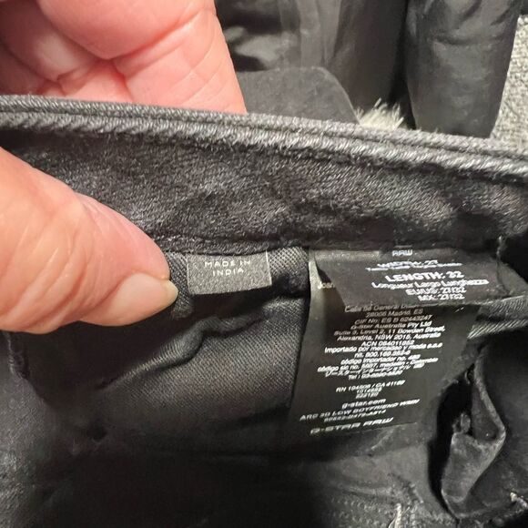 G Star Arc 3D Womens Black Jeans Low Boyfriend Sz 32 W - Picture 9 of 11